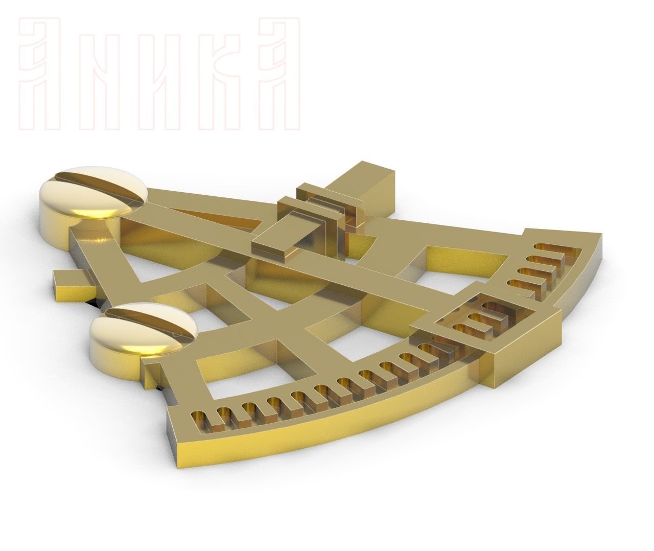 Sextant Device Icon 3D model 3D printable | CGTrader