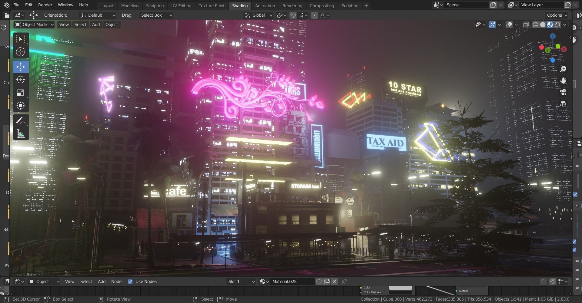 cyberpunk city