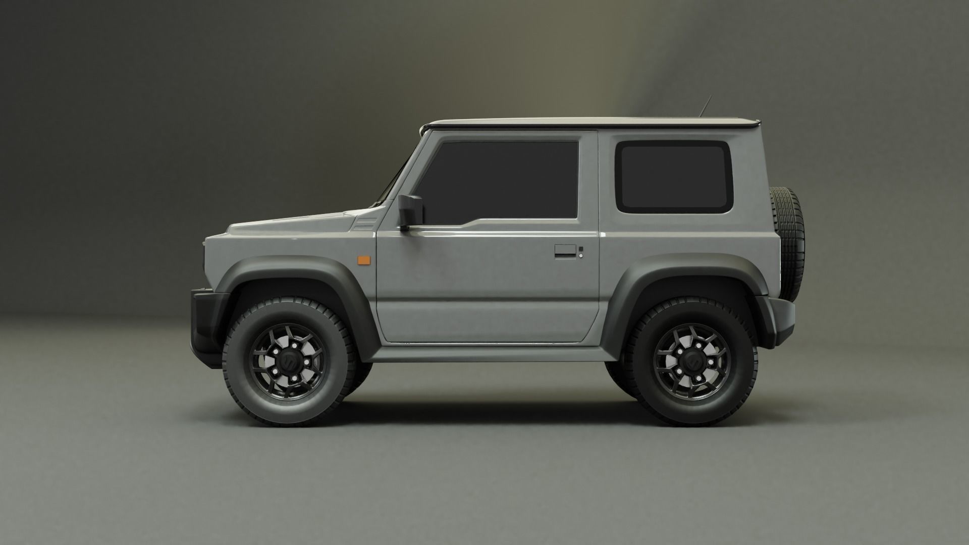 SUZUKI JIMNY 2019 - Silky Silver Metallic 3D model | CGTrader