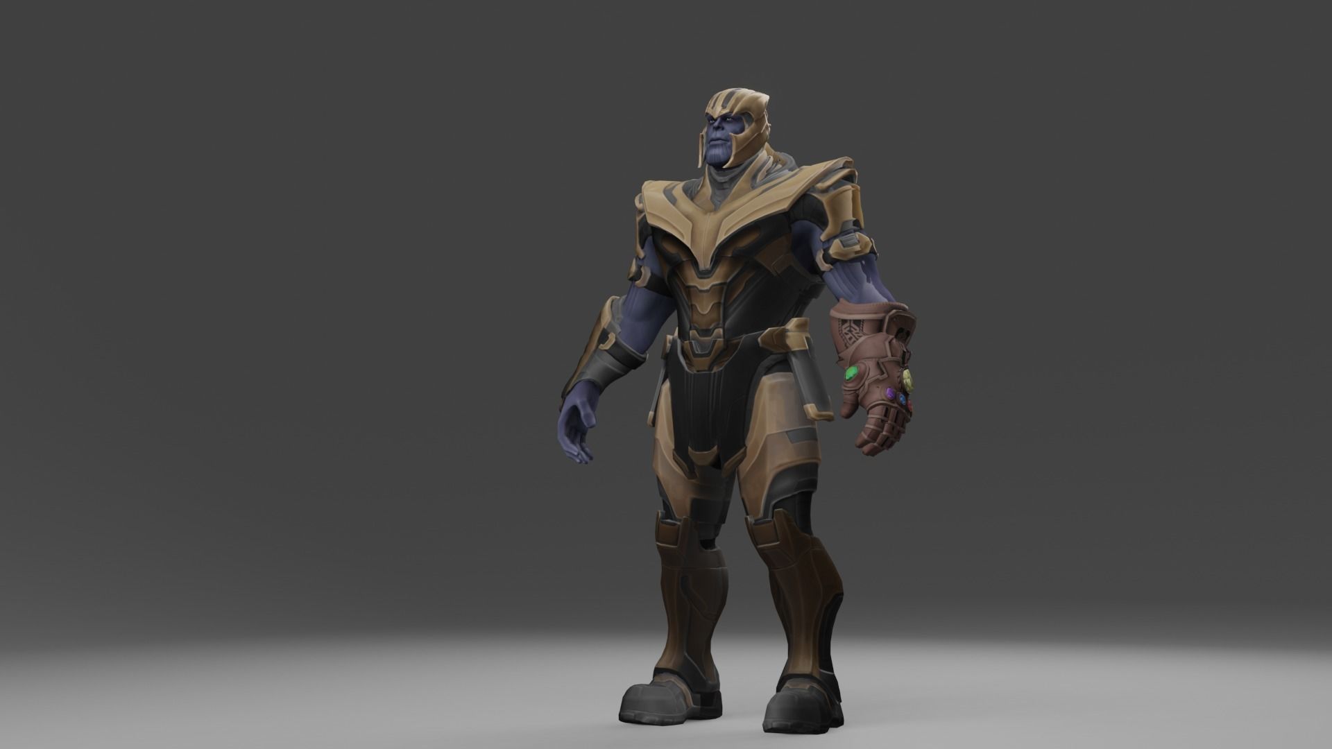 THANOS 3d model 3D model rigged MAX OBJ 3DS FBX C4D BLEND