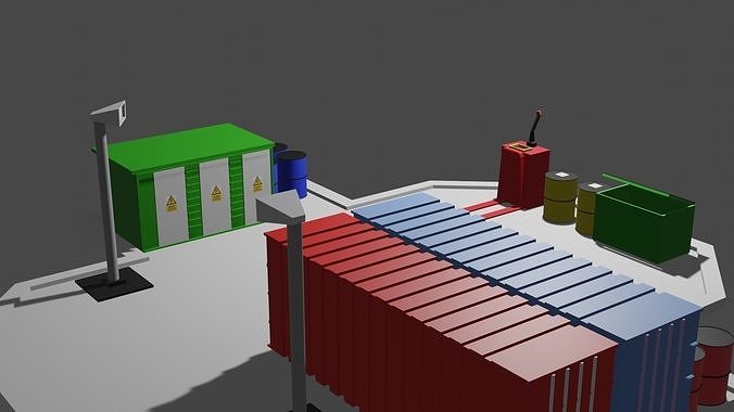 Simple Port 3D model | CGTrader