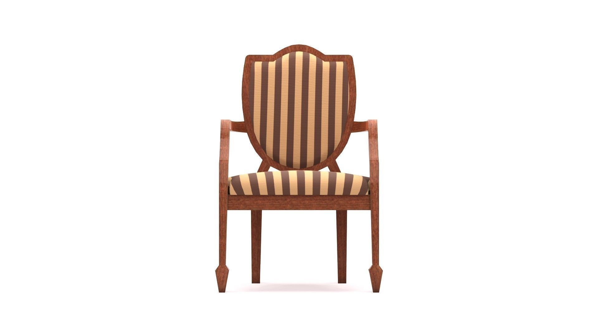 3D model Low poly chair VR / AR / low-poly OBJ FBX BLEND