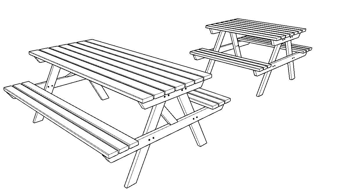 PICNIC TABLE free VR / AR / low-poly 3D model | CGTrader