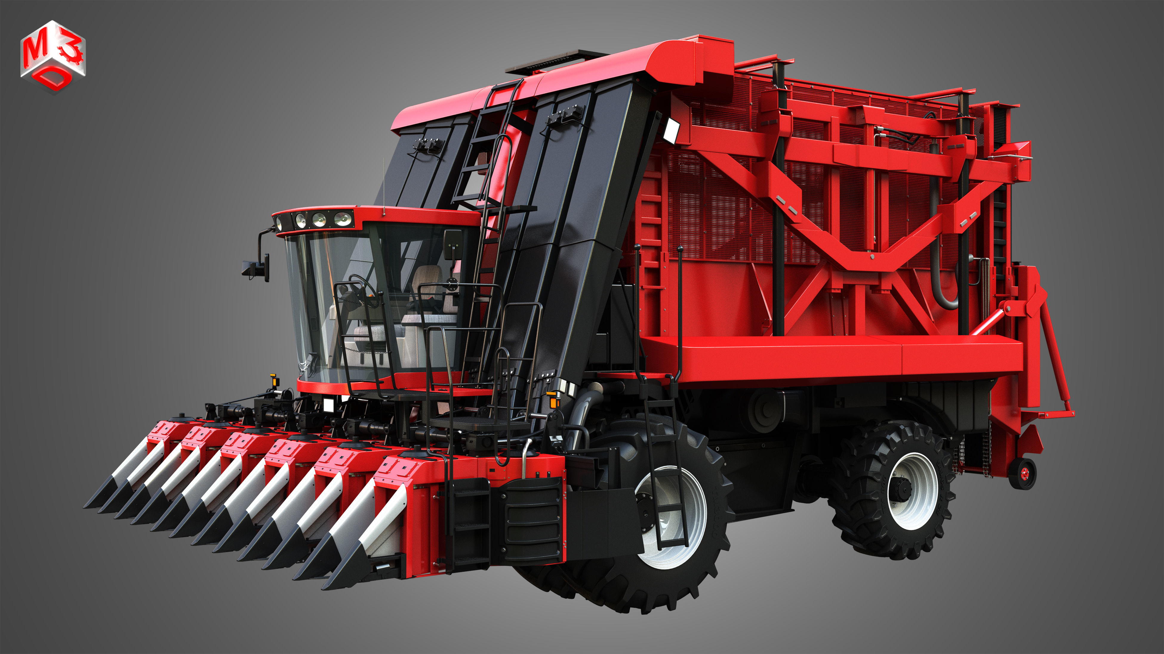 Module Express 635 Cotton Picker 3D model CGTrader