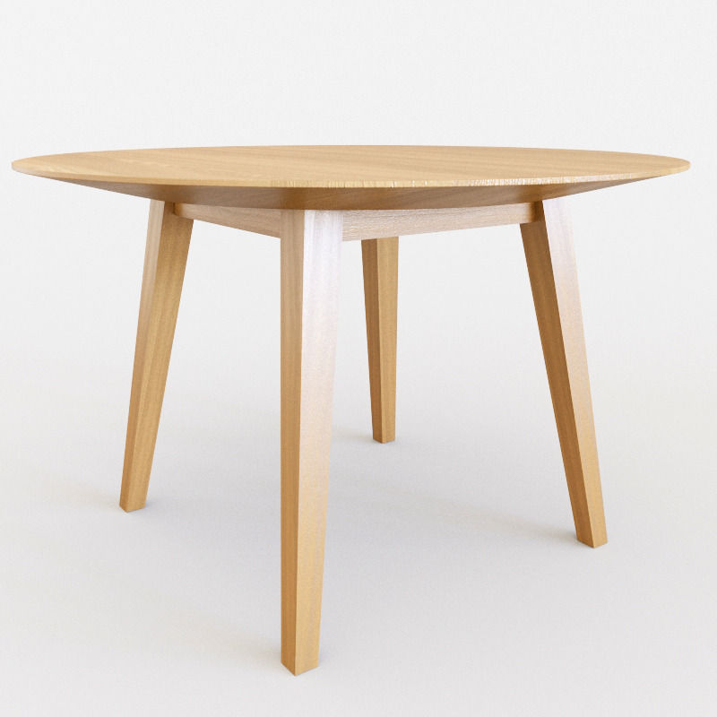 Risom Round Dining Table Design Cgtrader Risom Round Dining Table Model Max Obj Mtl Fbx Mat 5