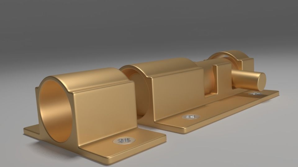 Latch 3D model OBJ 3DS FBX BLEND