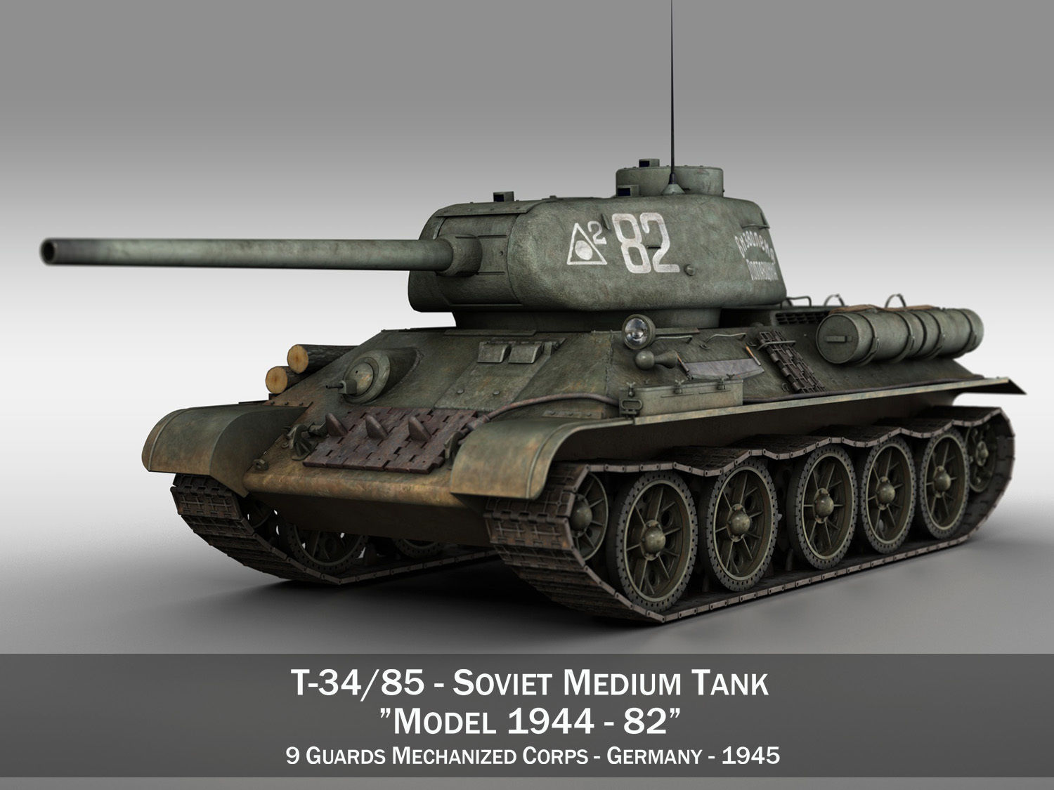 T-34 85 - Soviet medium tank - 82