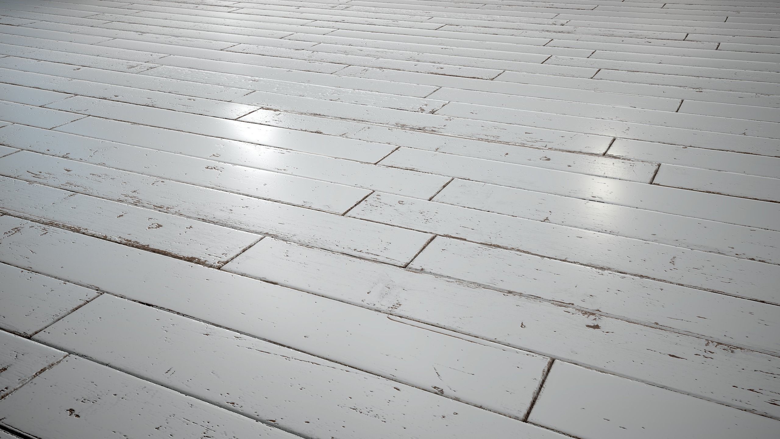 White Painted woodstrip parquet - PBR textures
