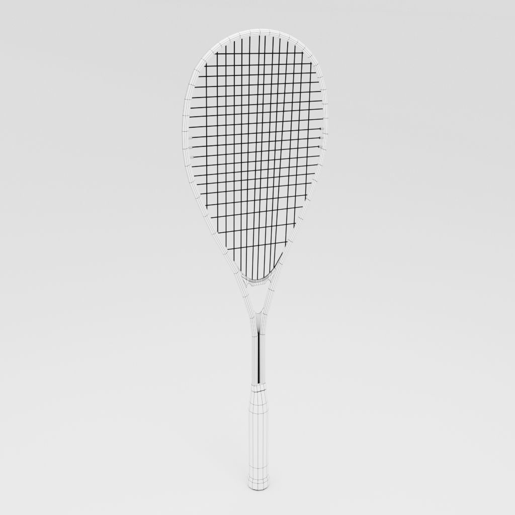 Squash Racquet 3D model CGTrader
