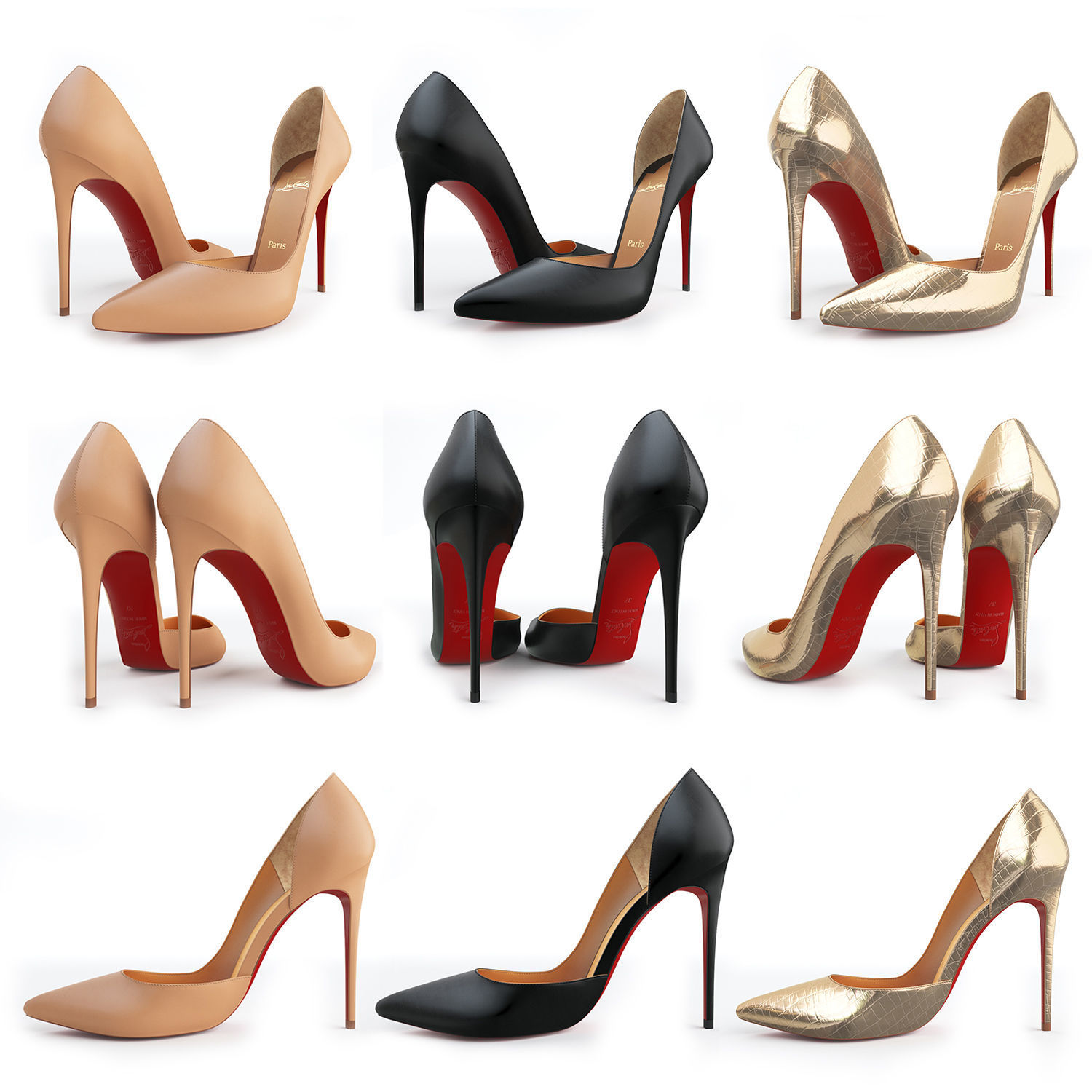 louboutin heels 100mm