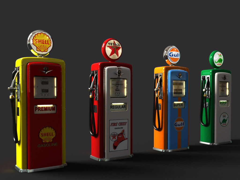 old Gas Pumps 3D model | CGTrader