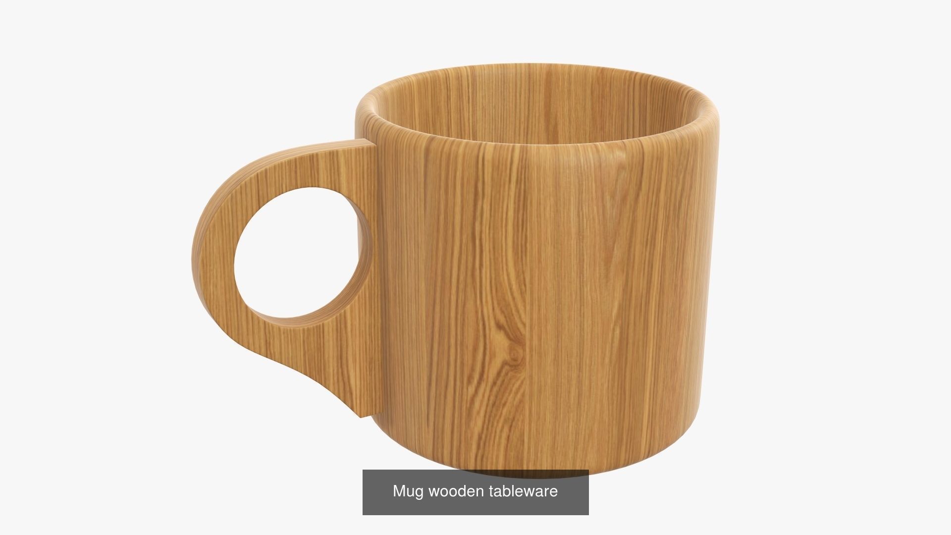 wooden flatware tableware dinnerware set 3D Model Collection CGTrader