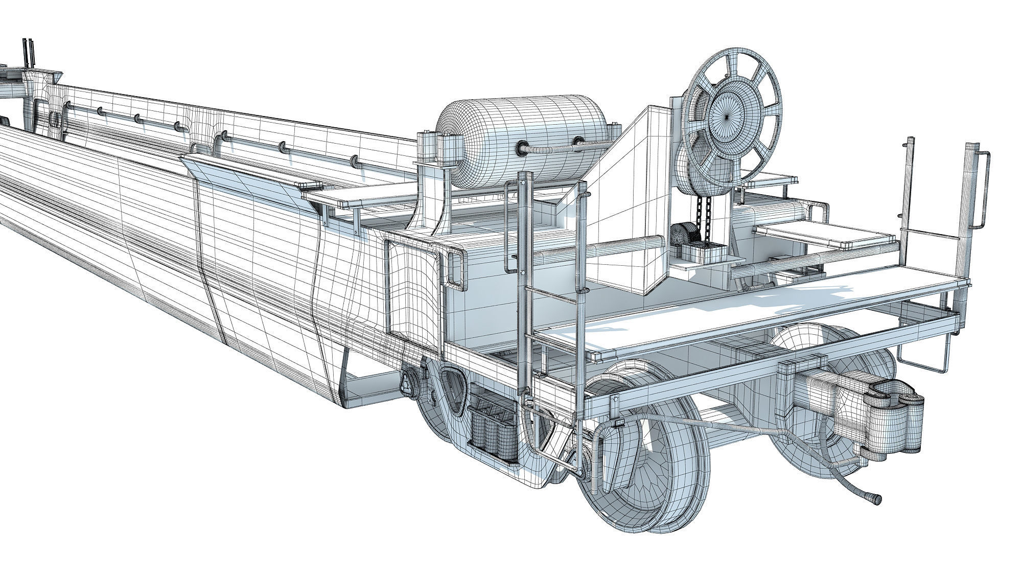 Double Stack Train Model Railroad Double Stack Cars 3D model | CGTrader