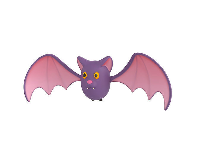 Cartoon Bat 3D model | CGTrader