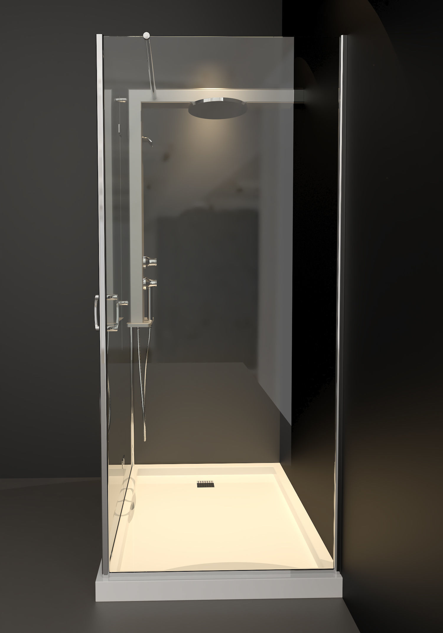 Shower cabin Jacuzzi 3D model CGTrader