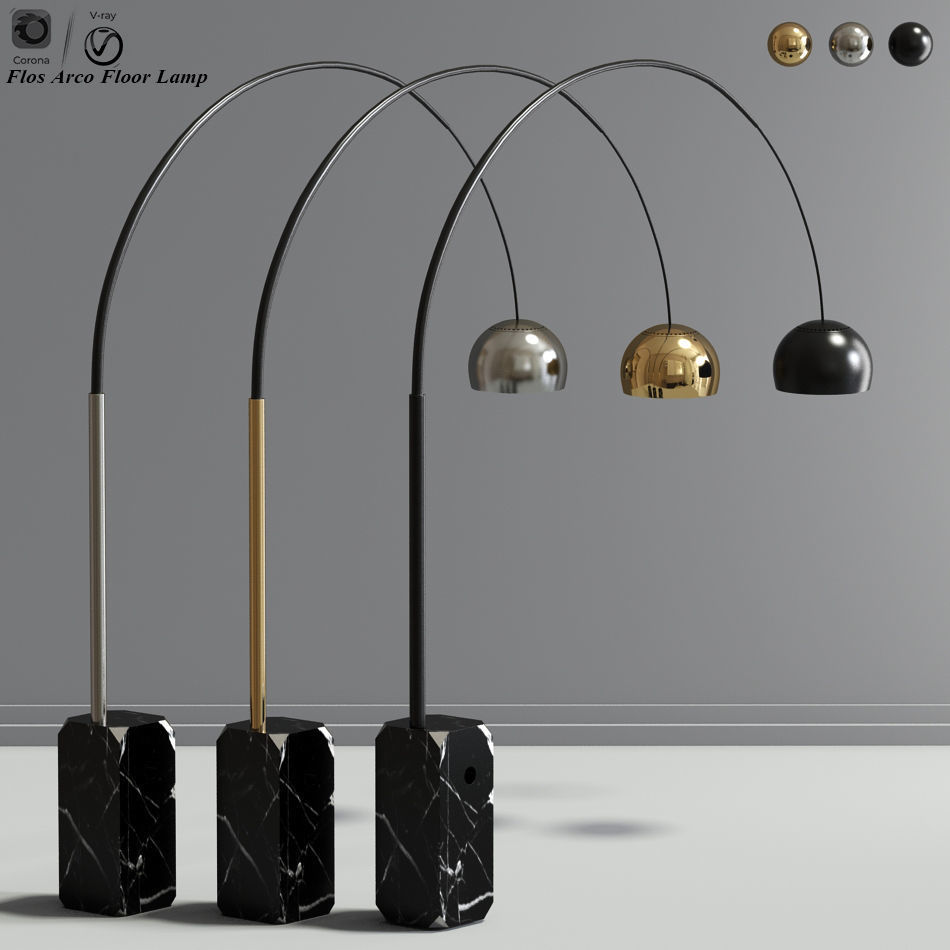 Flos Arco Floor Lamp 3D model CGTrader