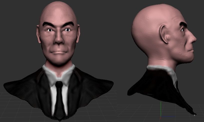 Charles Xavier Sculpt