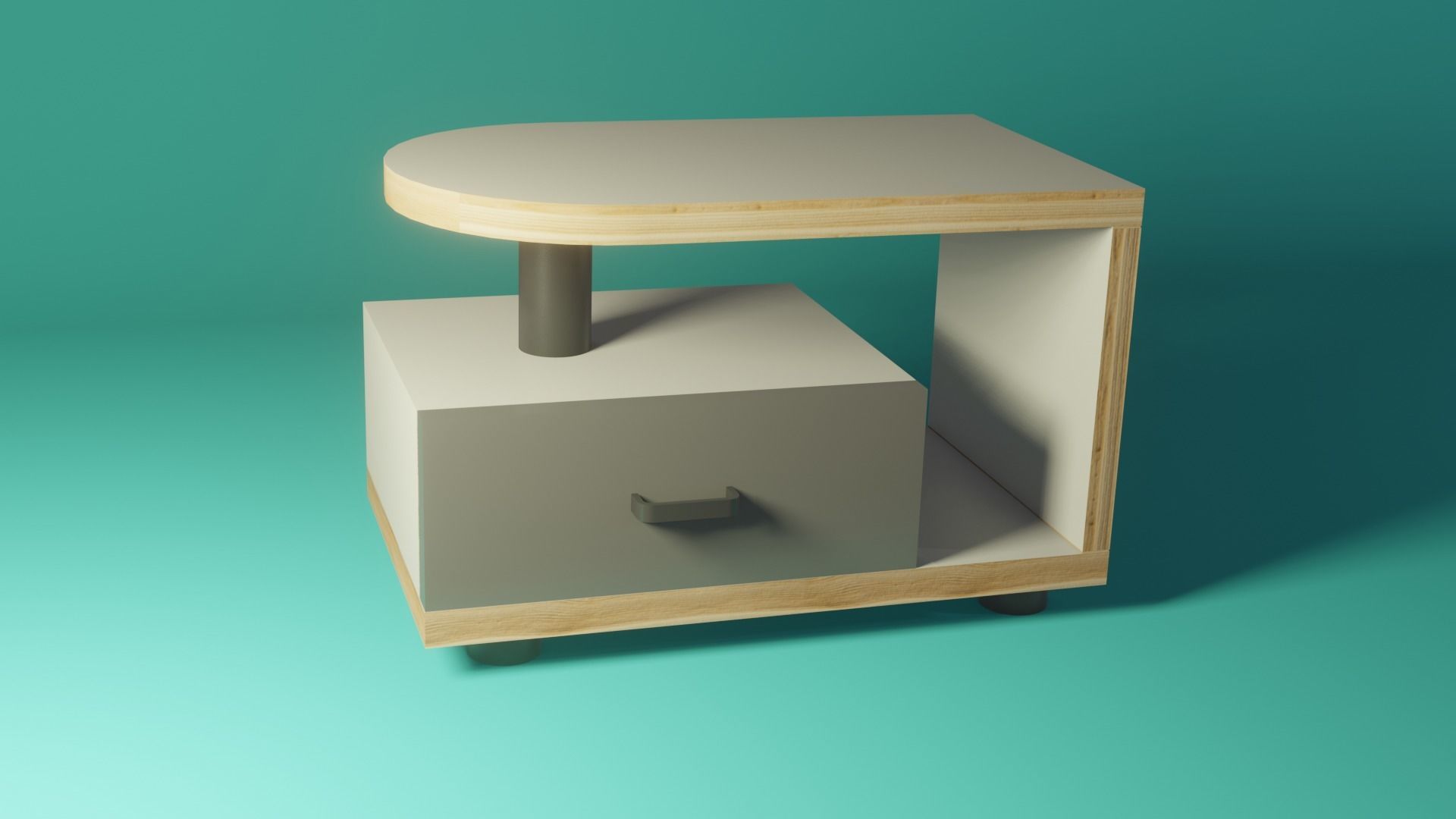 bedside table free VR / AR / lowpoly 3D model CGTrader