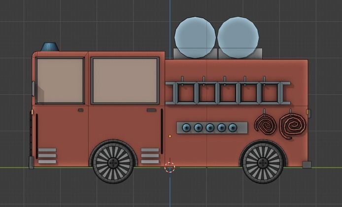 low poly fire truck model free VR / AR / low-poly 3D model | CGTrader