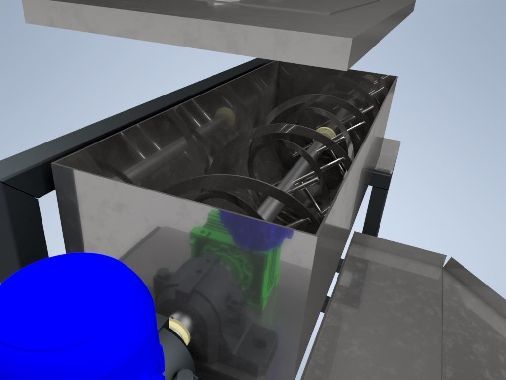 RIBBON MIXER MACHINE 3D model CGTrader