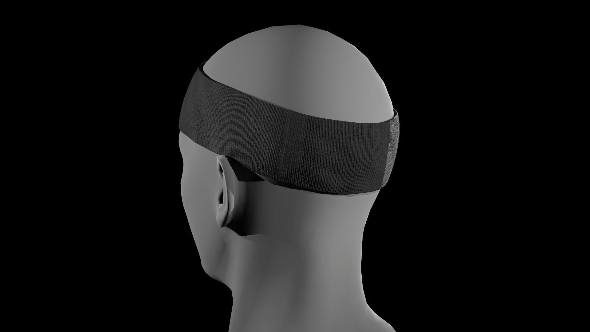 3D model Black Headband VR / AR / lowpoly CGTrader