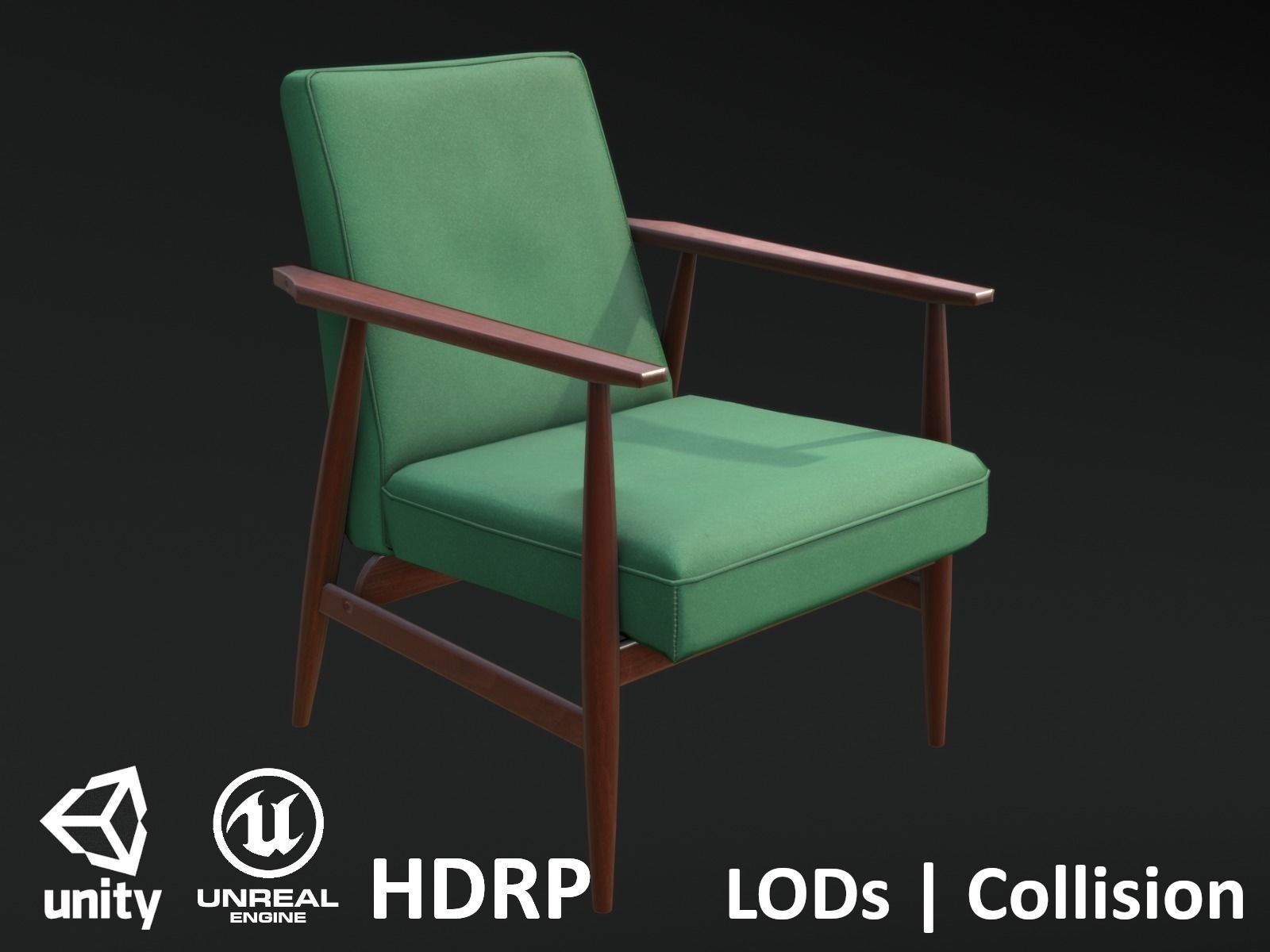 Soviet Armchair Lisek Green