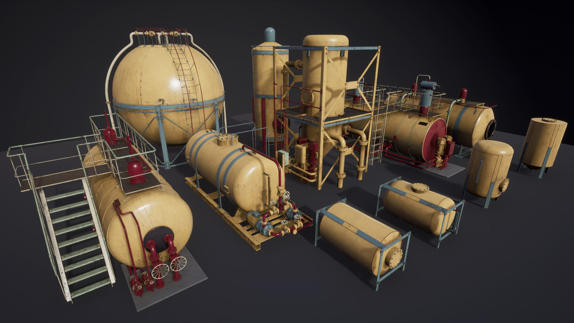 Liquid storage pack for Unreal engine