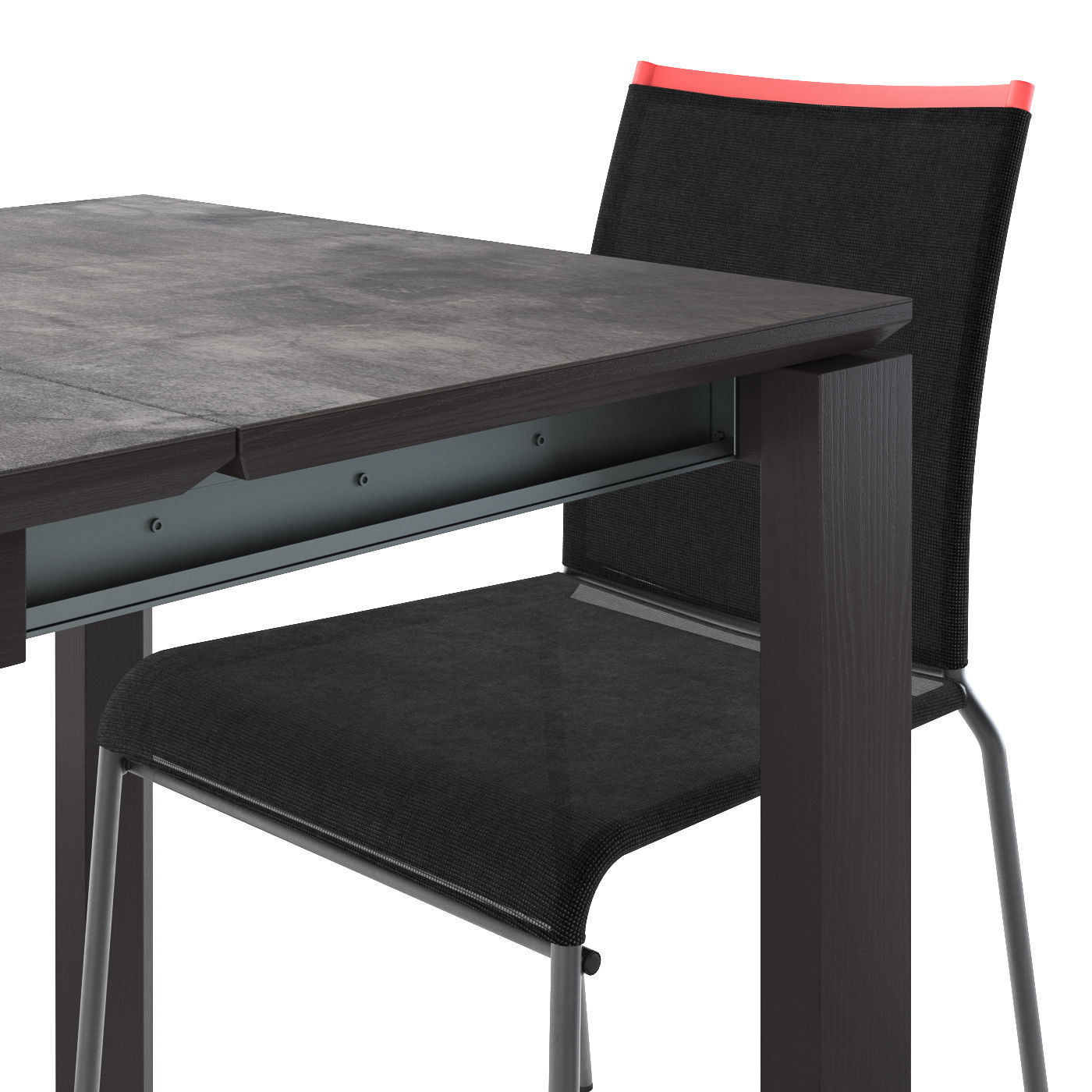 Calligaris Duca table and  chair 3D model CGTrader