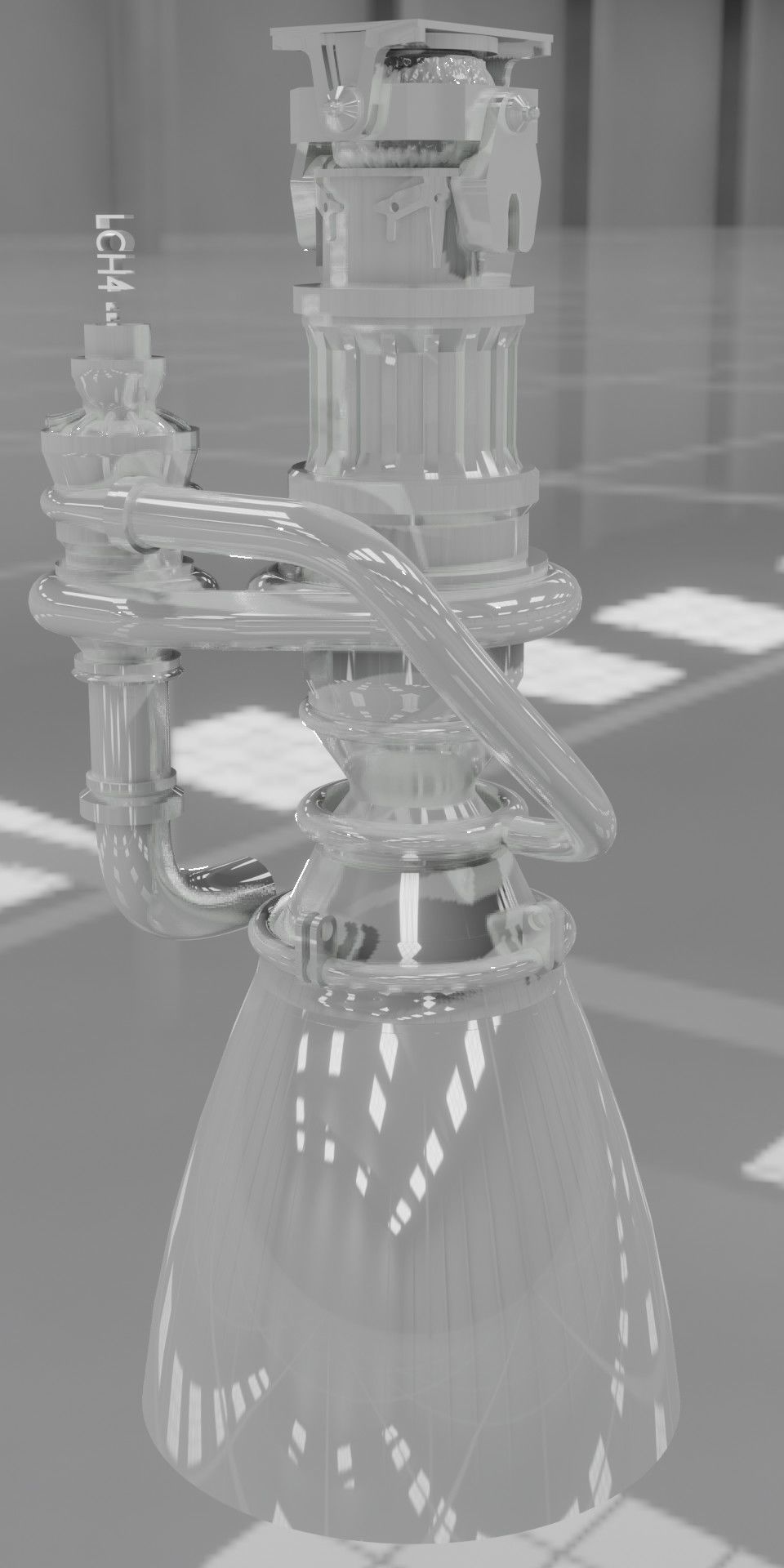 SpaceX Raptor Rocket Engine 3D model | CGTrader