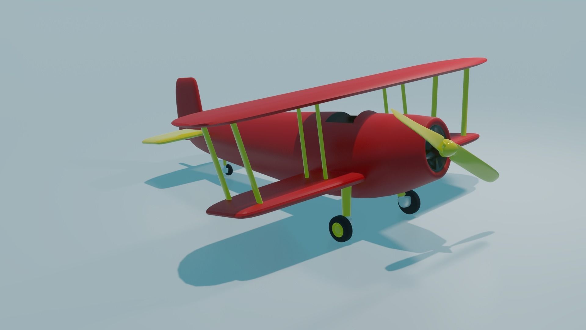 toy plane 3D model CGTrader
