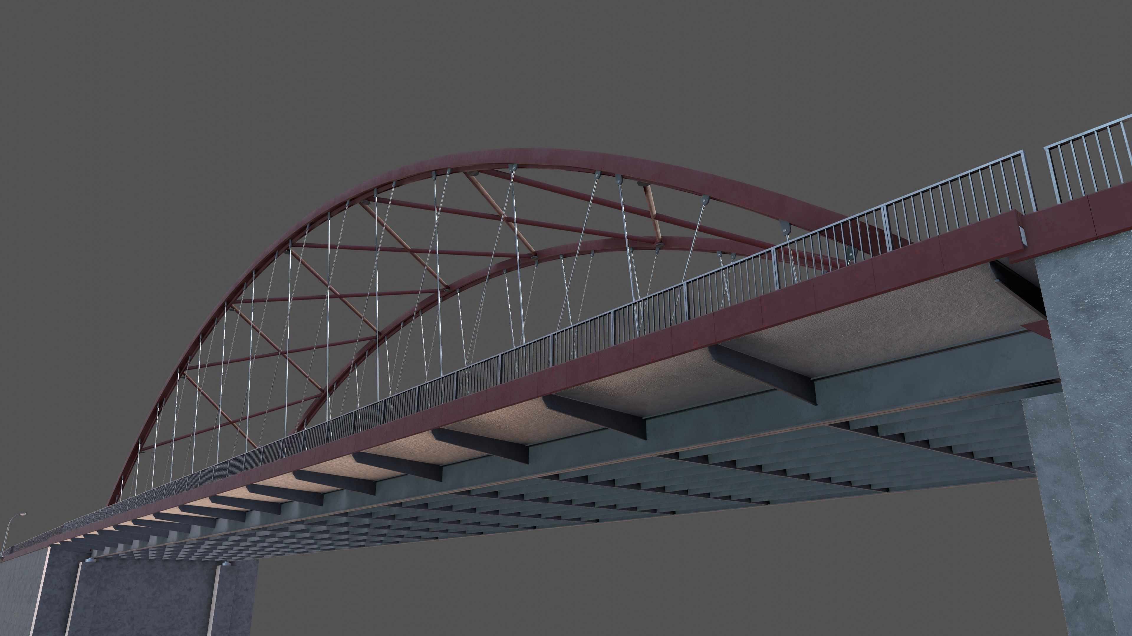 Arch Bridge 3D model CGTrader