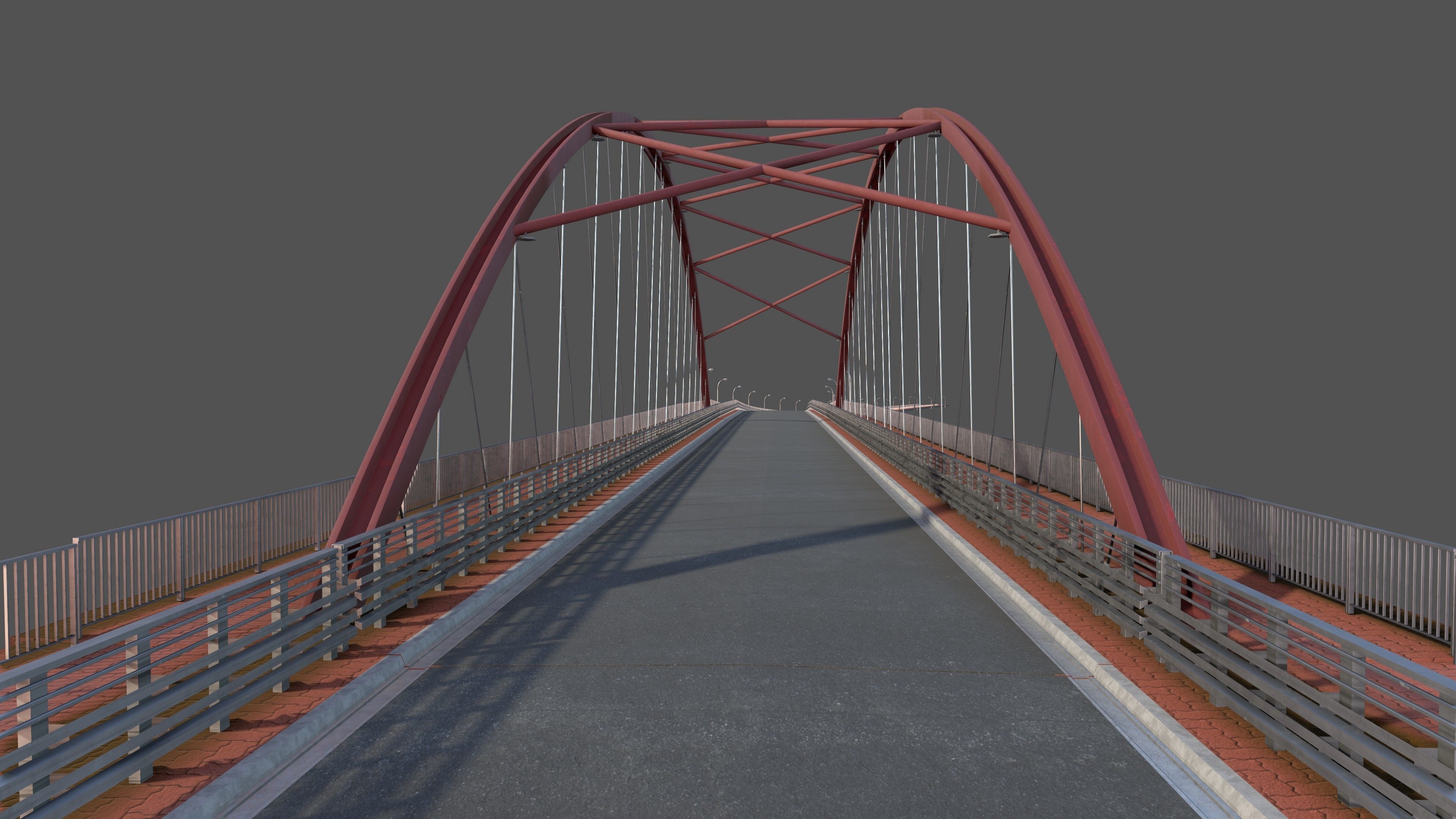 Arch Bridge 3D model CGTrader