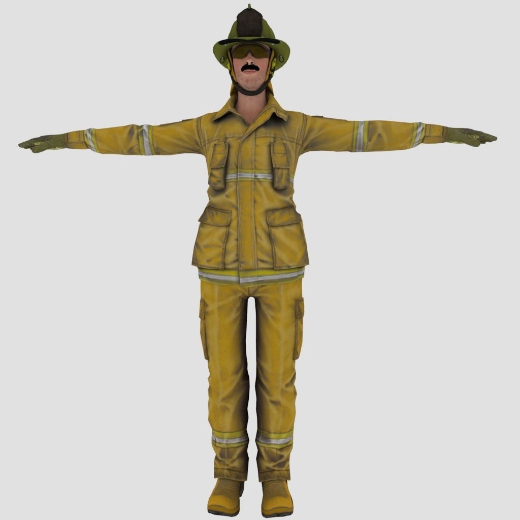 Fire Fighter character
