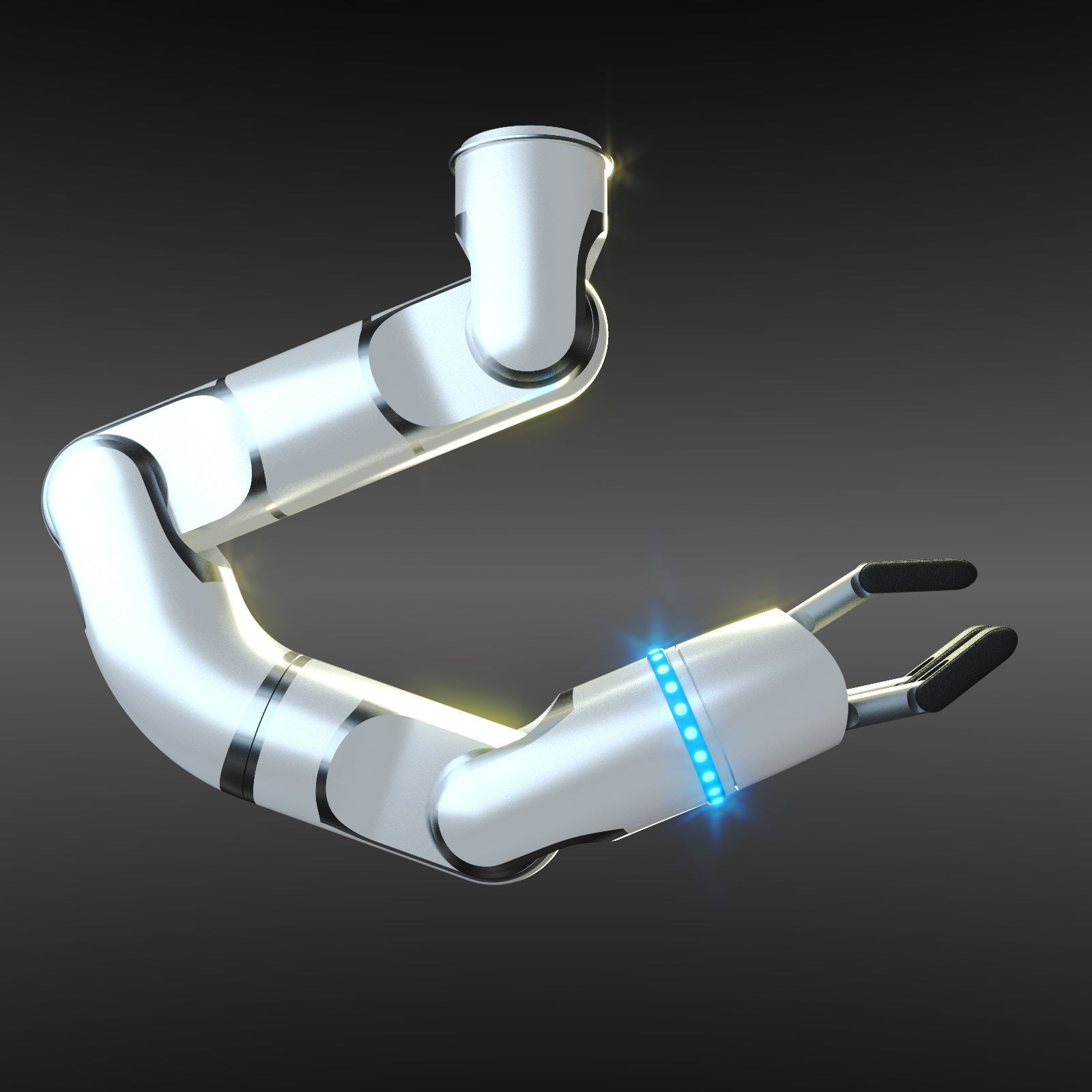 Robotic Arm Rigged 3D model rigged CGTrader