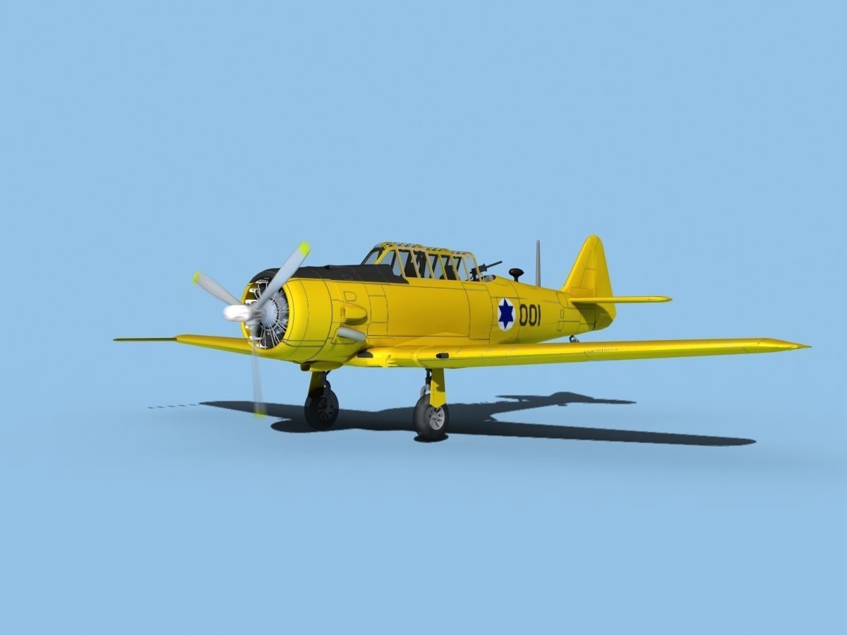 North American AT-6 Texan V18 Israel 3D model