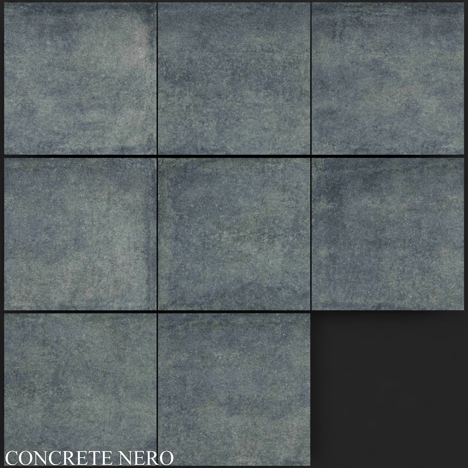 Zeus Ceramica Concrete Nero 3D model CGTrader
