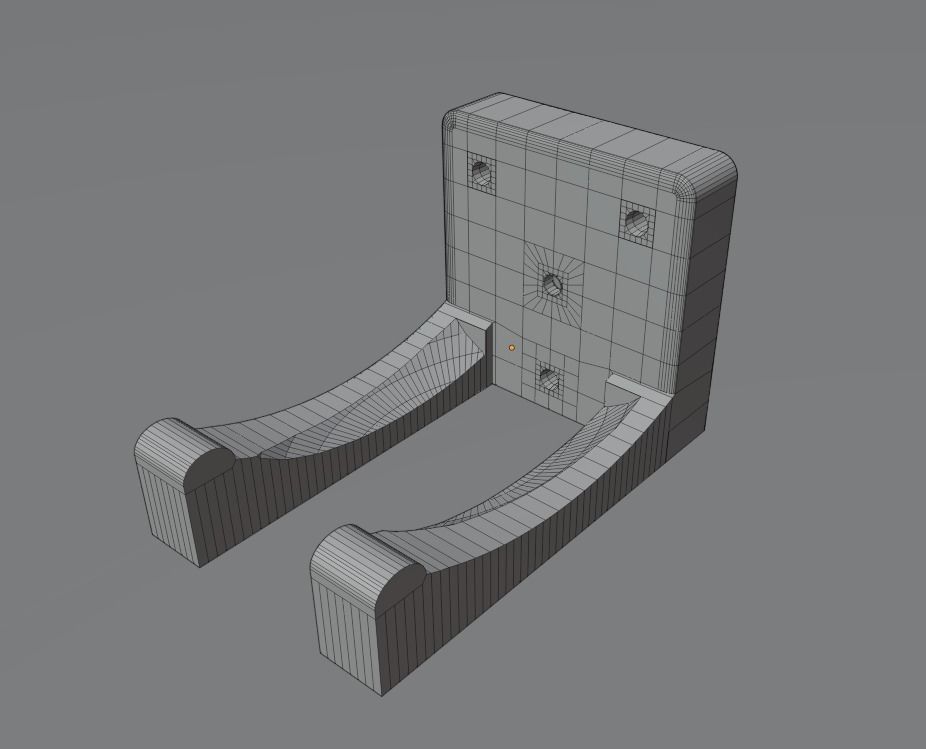 Barcode Scanner Holder Mount 3D model 3D printable CGTrader
