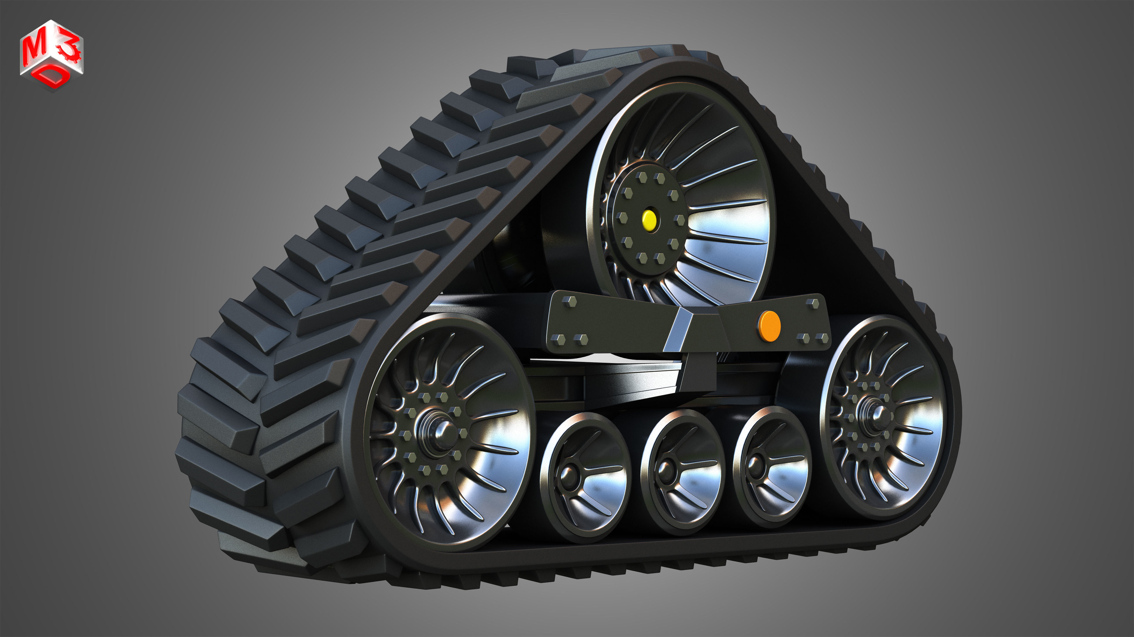 Rubber Track System 4- Combine Harvester - Crawler Tractor