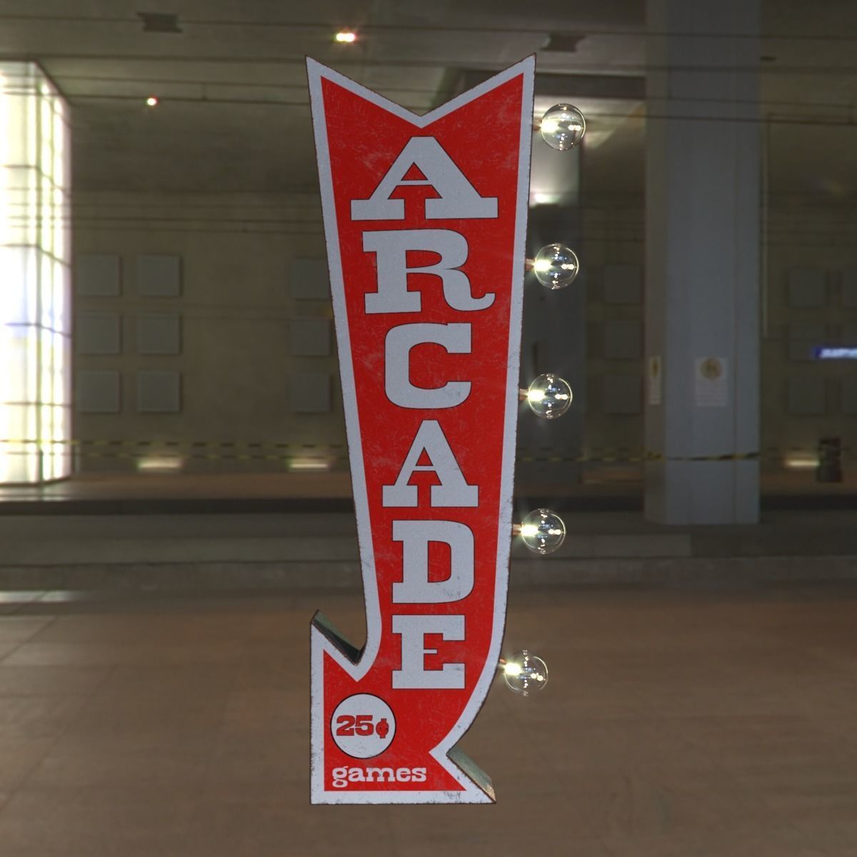 Vintage Arcade Games Marquee
