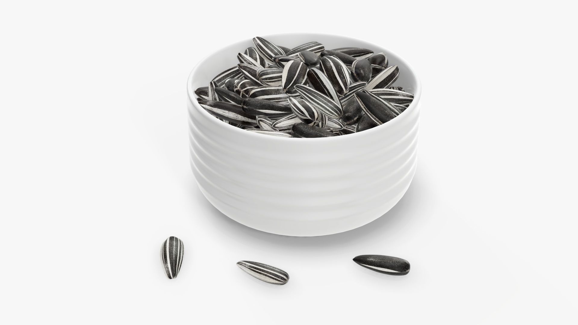 Sunflower seeds in a bowl 01