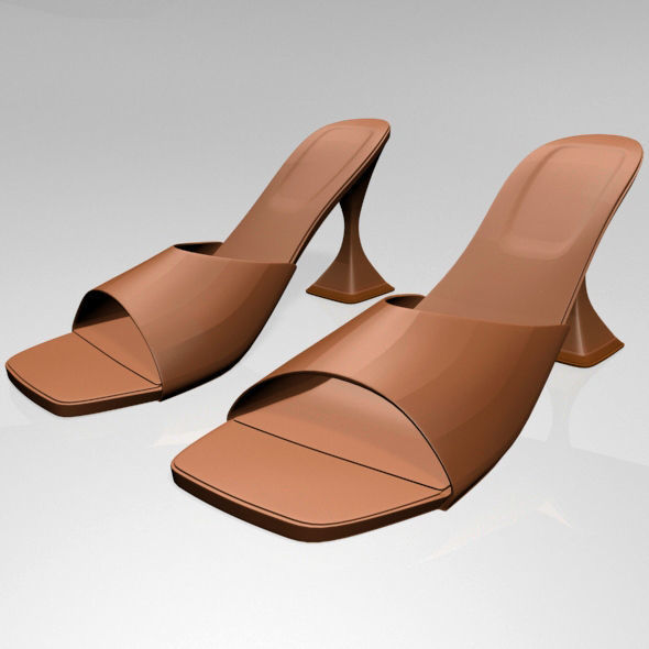 spool heel sandals