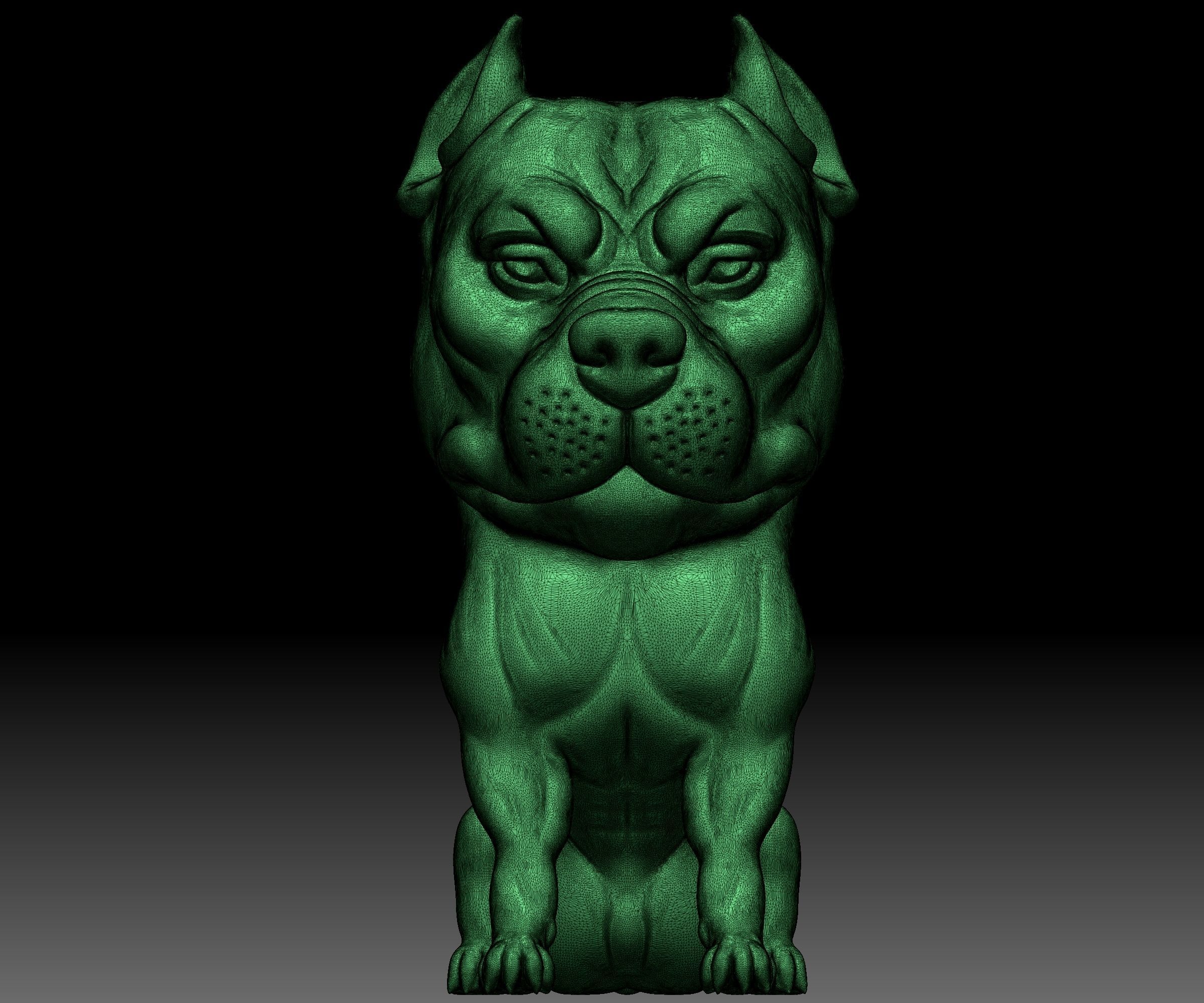 Pit Bull 3D STL file printable Bully 3D model 3D printable | CGTrader