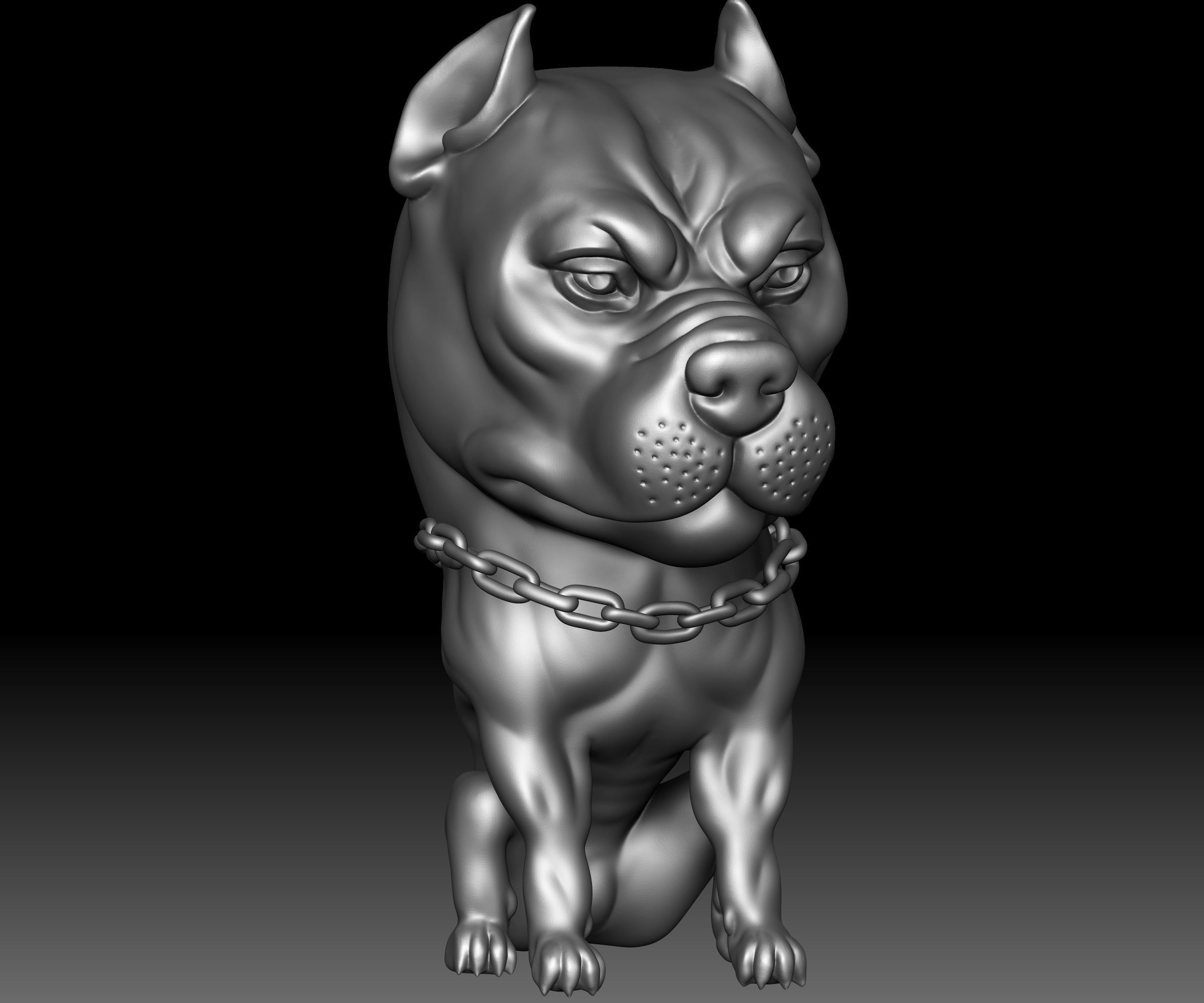 Pit Bull 3D STL file printable Bully 3D model 3D printable | CGTrader