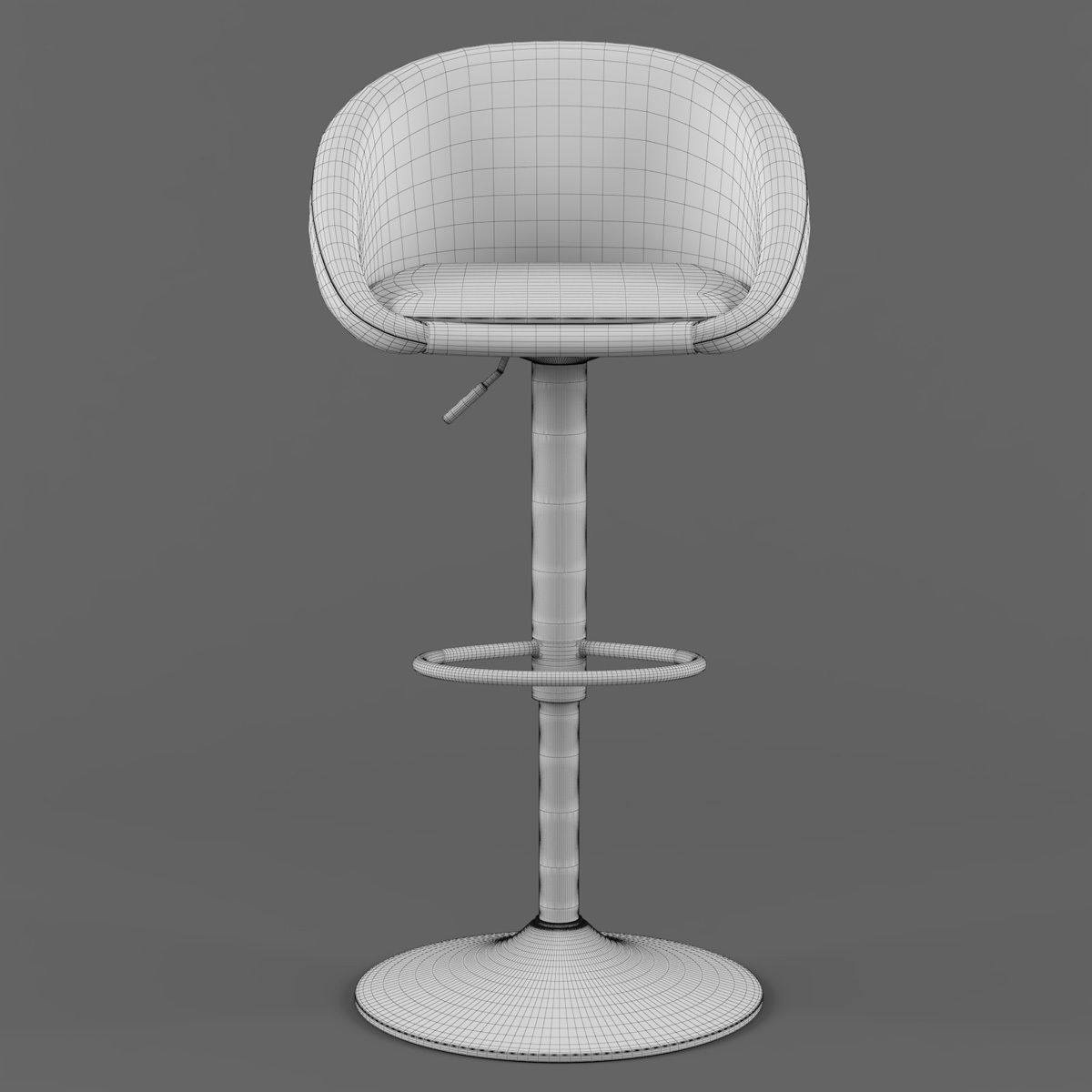 JYSK Taulov bar stool 3D model CGTrader