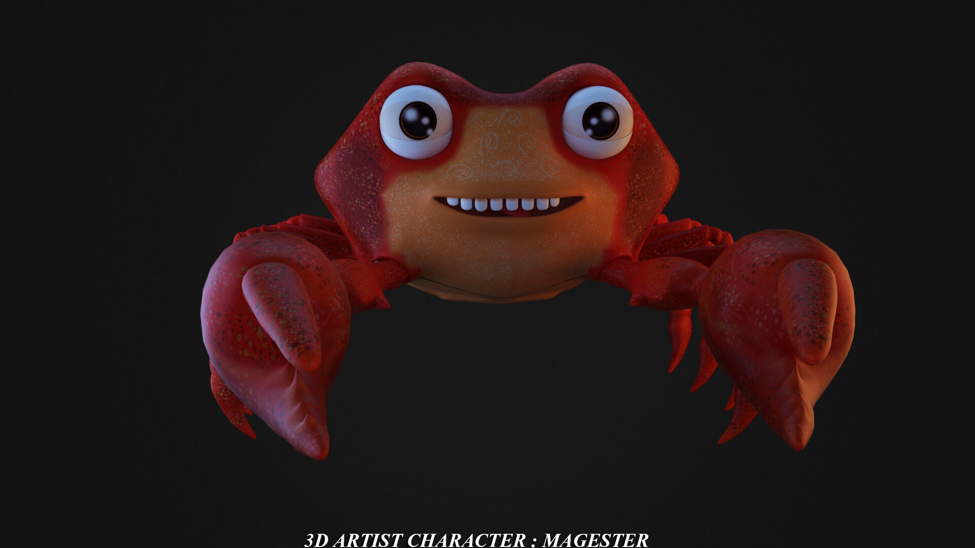 3D model cartoon crabs VR / AR / lowpoly CGTrader