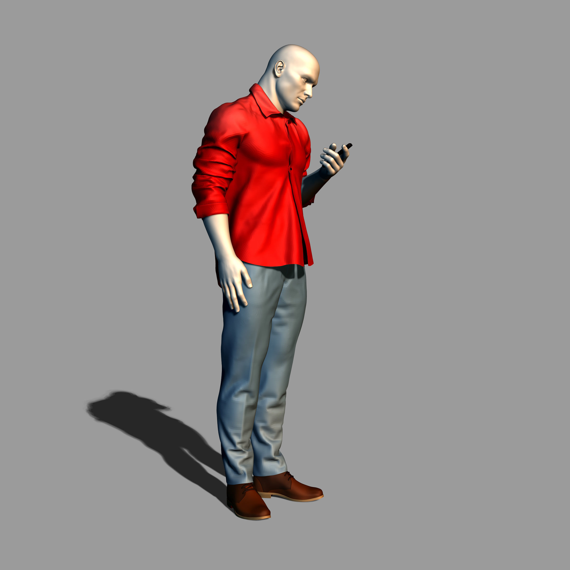 Man with smartphone