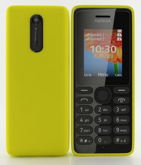Nokia 108 Dual SIM Yellow