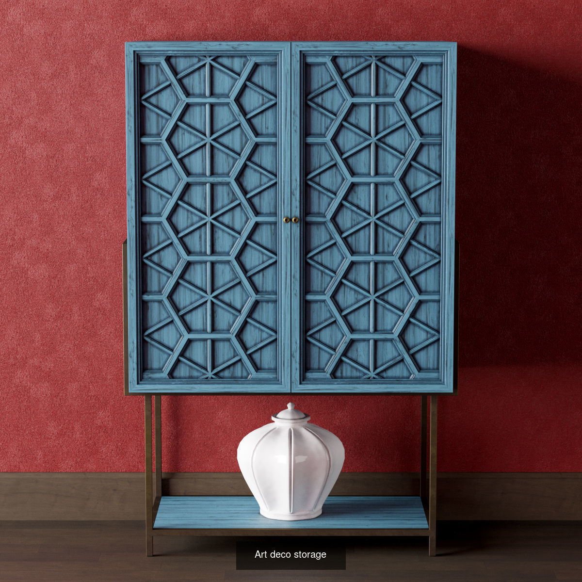 Art deco furniture set 3D Model Collection CGTrader