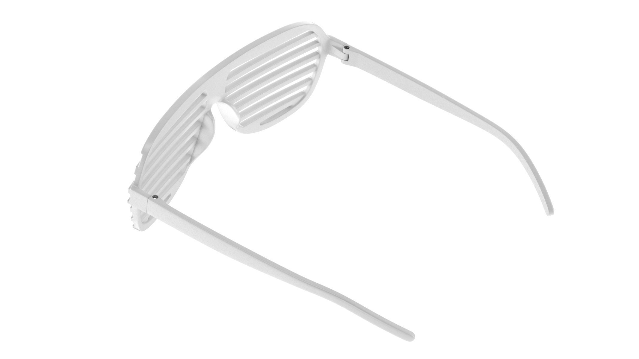 Shutter Glasses White 3D model CGTrader