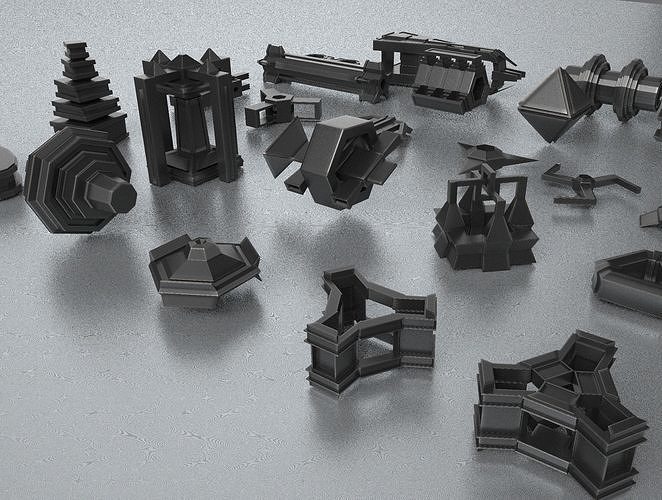 Kitbash-5 metal structure 3D model | CGTrader